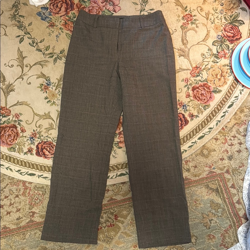 Womans Brown Plaid  Pants